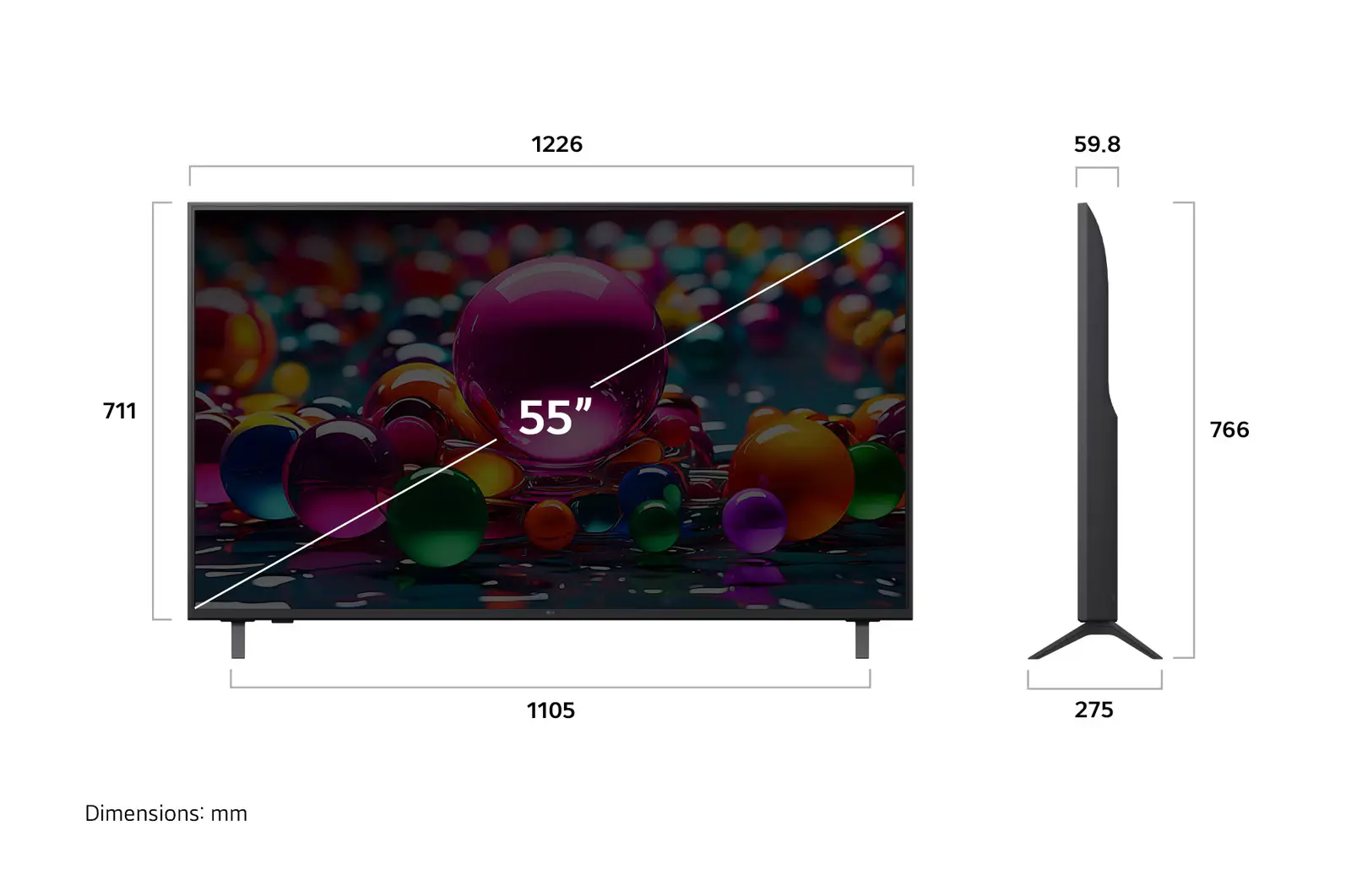 LG 43UA80006 43-inch 4K UHD LED Smart TV