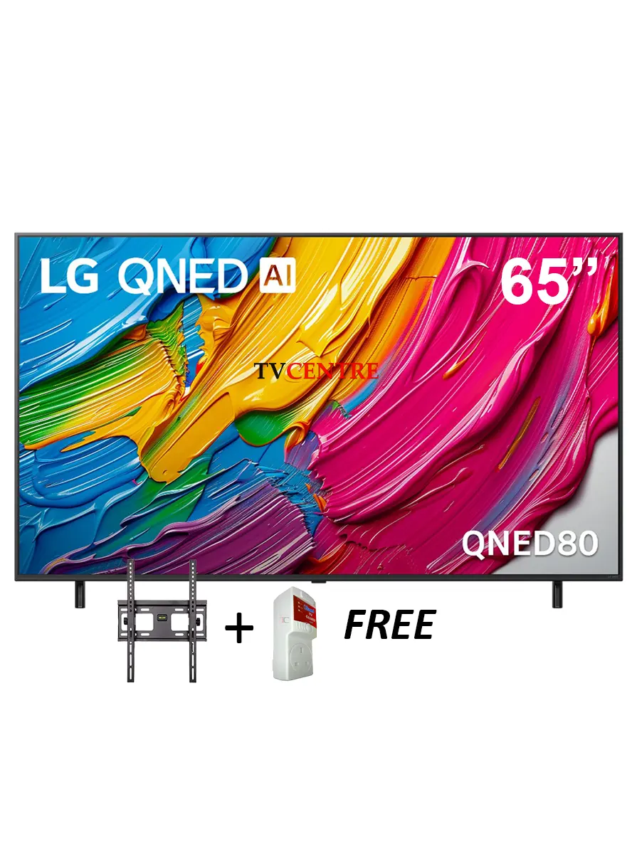 LG 65″ 65QNED80A6A QNED AI QNED80 4K Smart TV – AI Magic remote HDR10 webOS25