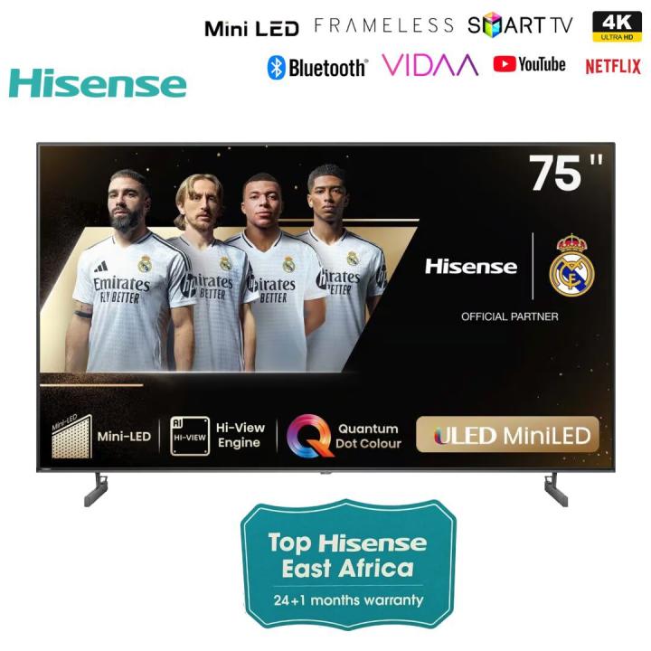 Hisense 75U6N 75-inch Pro Mini-LED ULED TV 4K VIDAA Smart TV