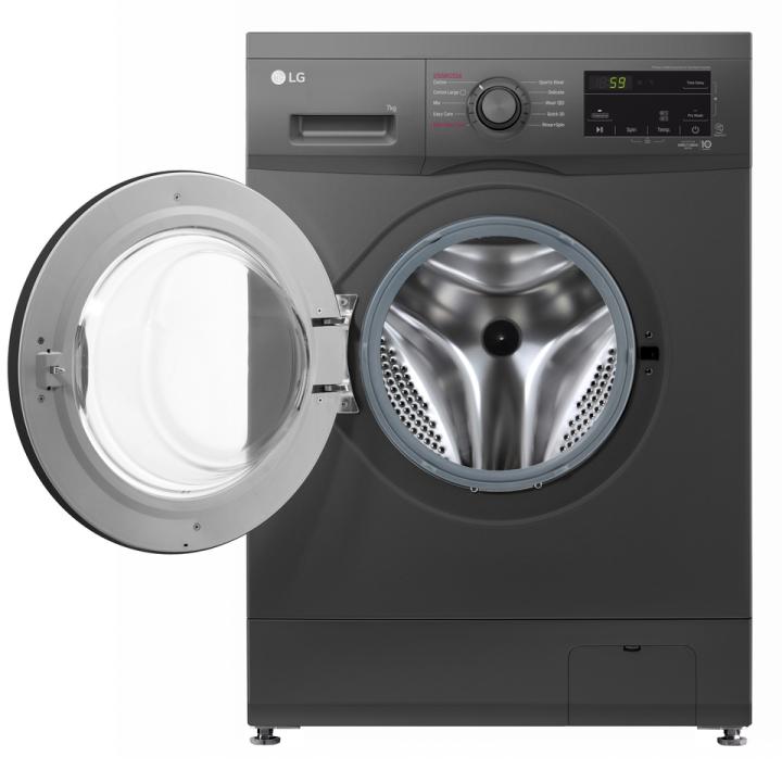 LG F4J3TYG6J Front Load Washing Machine, 8KG – 6 Motion Direct Drive, Steam Technology